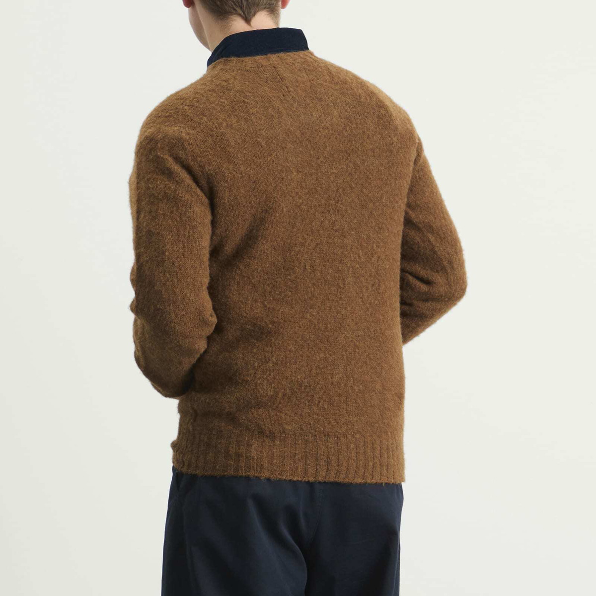 Howlin by Morrison Men's Howlin' Birth Of The Cool Crew Neck Jumper in Nuts