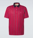 Valentino VLogo striped polo shirt