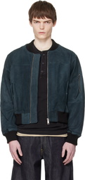 Deadwood Black Bofinger Suede Bomber Jacket