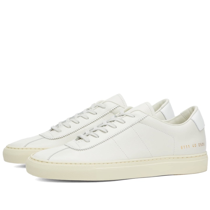 Photo: Woman by Common Projects Women's Tennis 77 Sneakers in White
