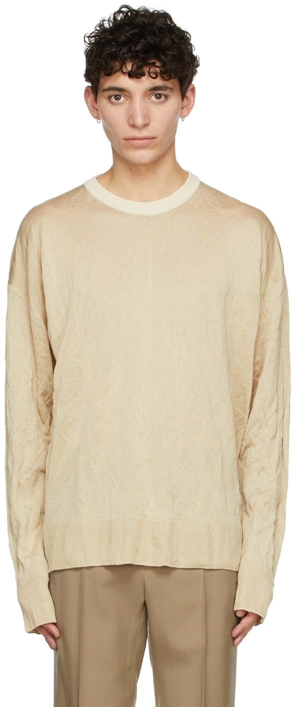 Wooyoungmi Beige Rayon Sweater Wooyoungmi