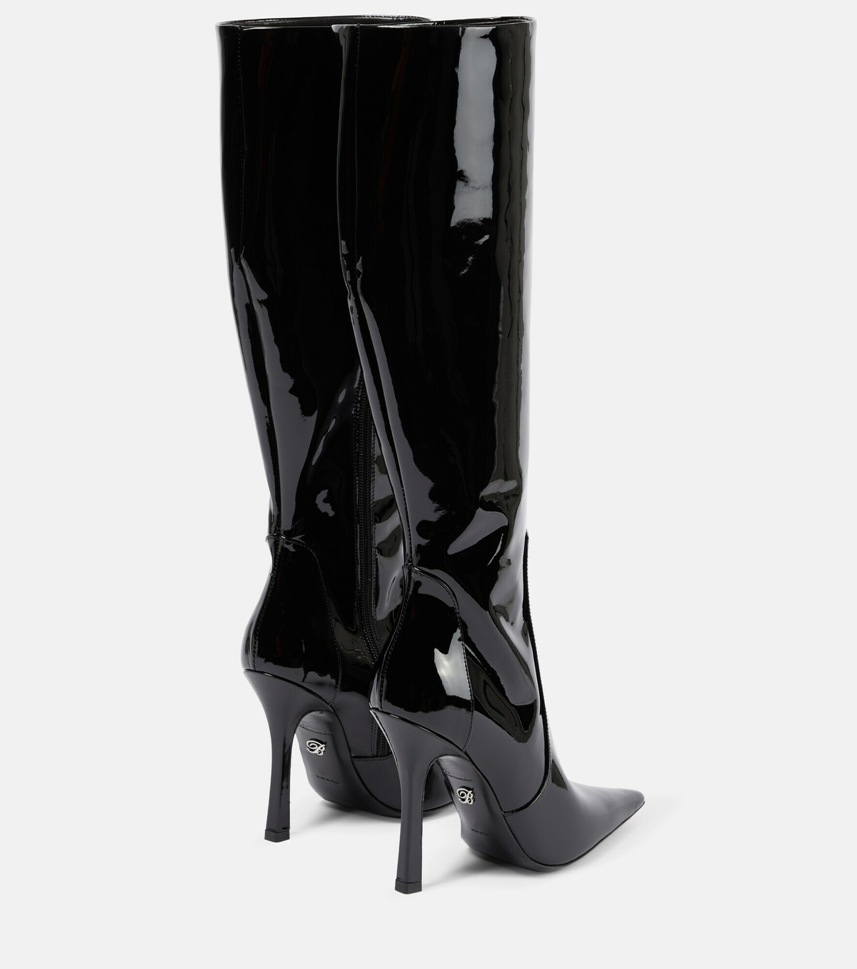 Blumarine - Leather knee-high boots