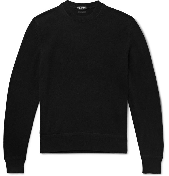 Photo: TOM FORD - Slim-Fit Cashmere Sweater - Black