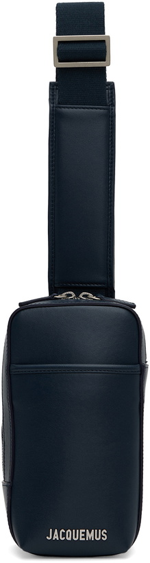 Photo: Jacquemus Navy 'Le Giardino' Crossbody Pouch