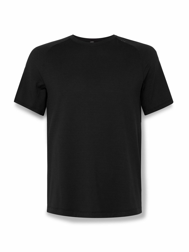 Photo: Lululemon - License to Train Stretch Recycled-Mesh T-Shirt - Black