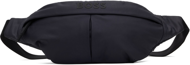 Photo: BOSS Navy Coated Canvas Belt Bag