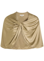 BY Malene Birger Pinlos Twisted Satin Scarf - Beige - One Size