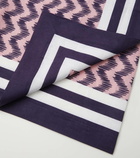Aquazzura Casa Jaipur Small printed linen tablecloth
