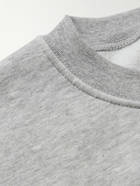 A.P.C. - JW Anderson Rene Logo-Embroidered Cotton-Blend Jersey Sweatshirt - Gray