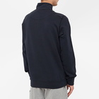 Stone Island Men's Brushed Cotton Fleece Half Zip Sweat in Navy