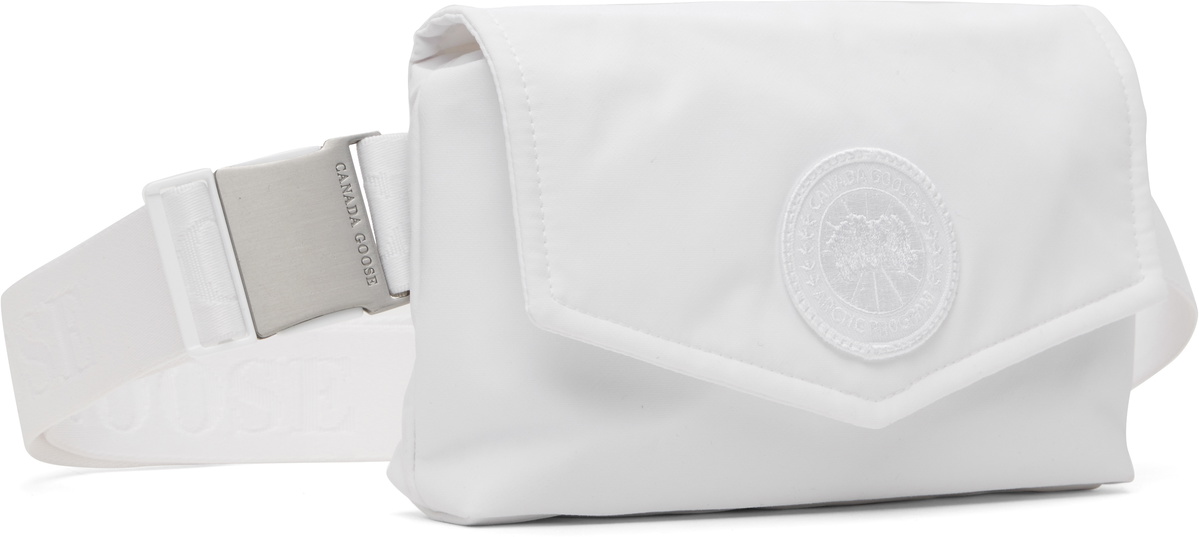 Canada Goose White Mini Waist Pack Belt Bag