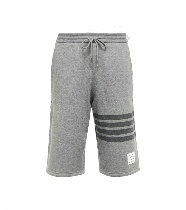 Photo: Thom Browne - 4-Bar cotton Bermuda shorts