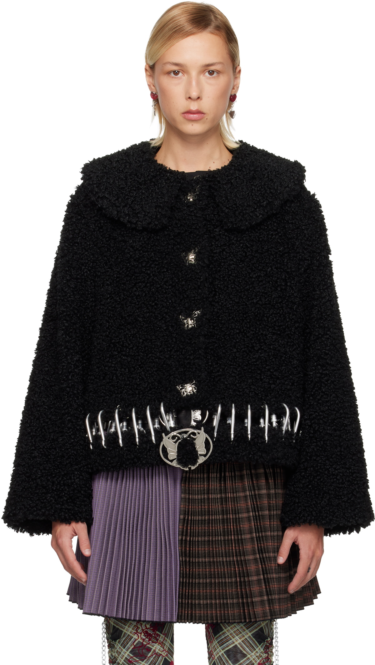 Chopova Lowena Black Parade Carabiner Bomber Jacket