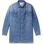 Maison Margiela - Oversized Padded Denim Overshirt - Blue