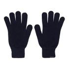 Paul Smith Navy Cashmere Gloves