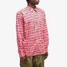 Comme des Garçons Homme Plus Men's Printed Shirt in Pink/Black