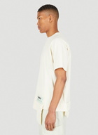 Asymmetric Logo Patch T-Shirt in White