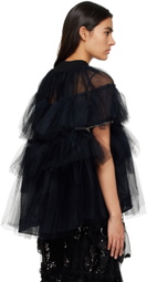 Simone Rocha Black Tiered Jacket