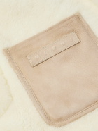 Marni - Suede and Leather-Trimmed Shearling Jacket - Neutrals
