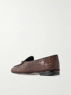Rubinacci - Marphy Woven Leather Tasselled Loafers - Brown
