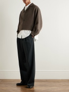 Amomento - Cropped Wool-Blend Jacket - Brown