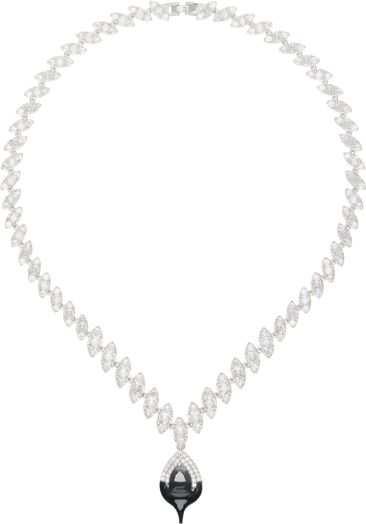 Ottolinger Silver Diamond Dip Necklace