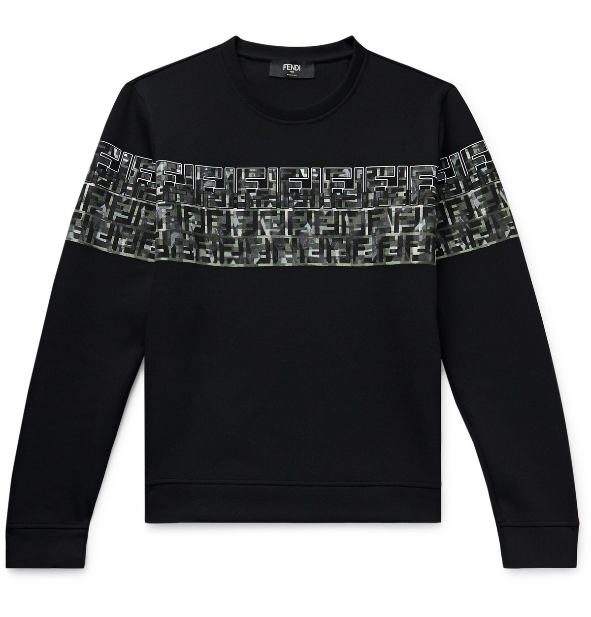 Fendi black best sale jersey sweatshirt