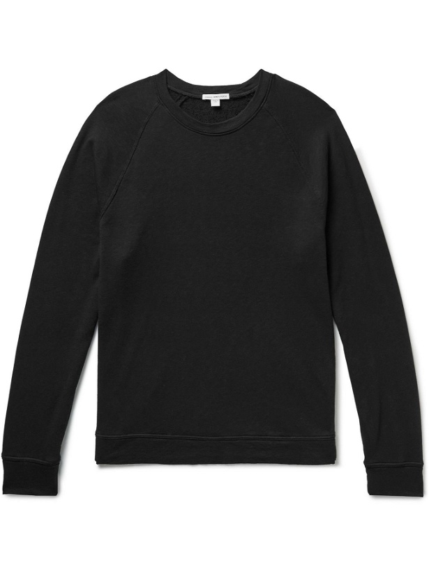 Photo: James Perse - Supima Cotton-Jersey Sweatshirt - Black