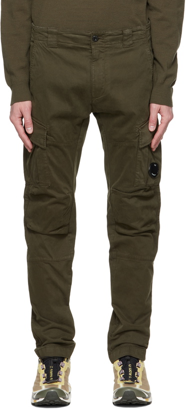 Photo: C.P. Company Green Ergonomic-Fit Cargo Pants