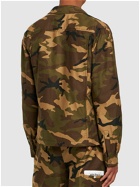 PALM ANGELS Tailored Camouflage Cotton Jacket