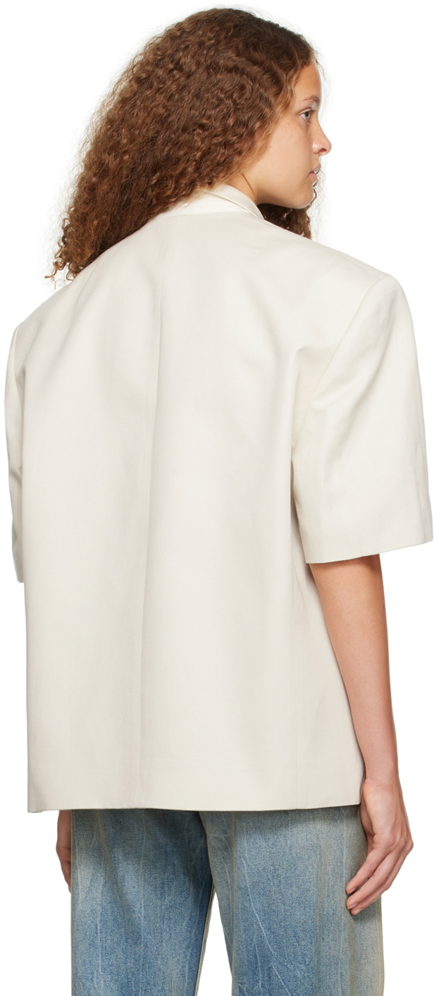 BONBOM Off-White Short Sleeve Blazer