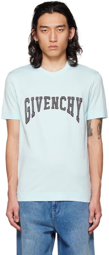 Photo: Givenchy Blue Patch T-Shirt