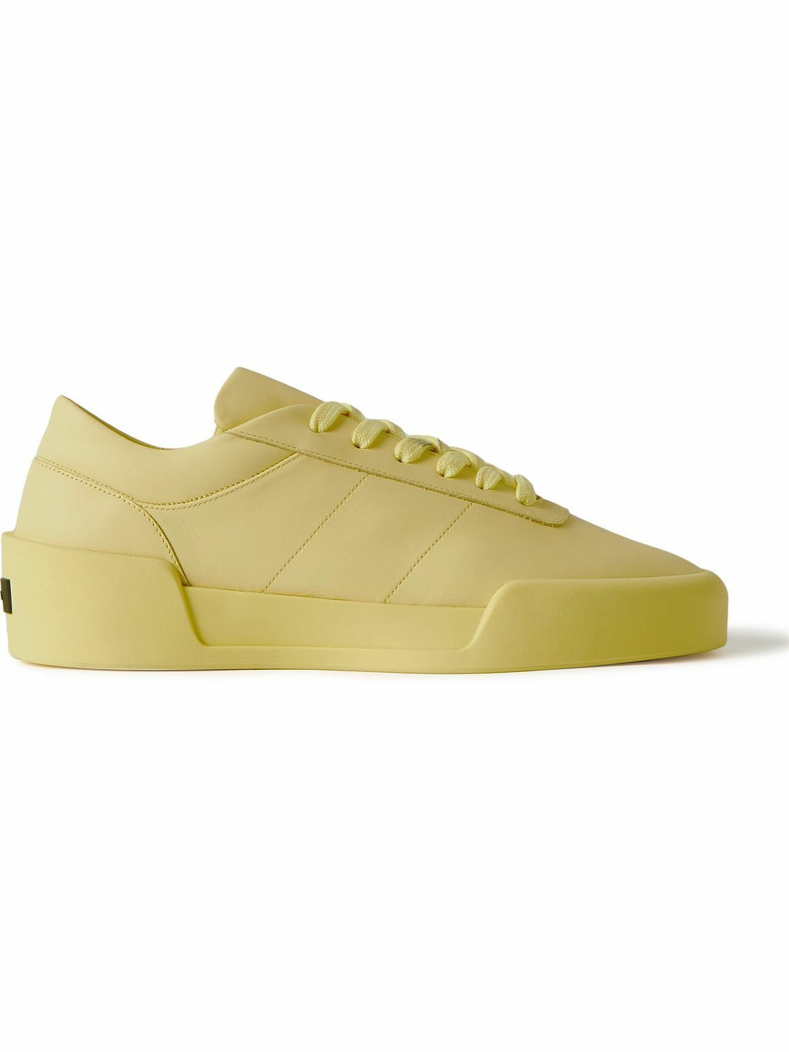 Photo: Fear of God - Aerobic Low Leather Sneakers - Yellow