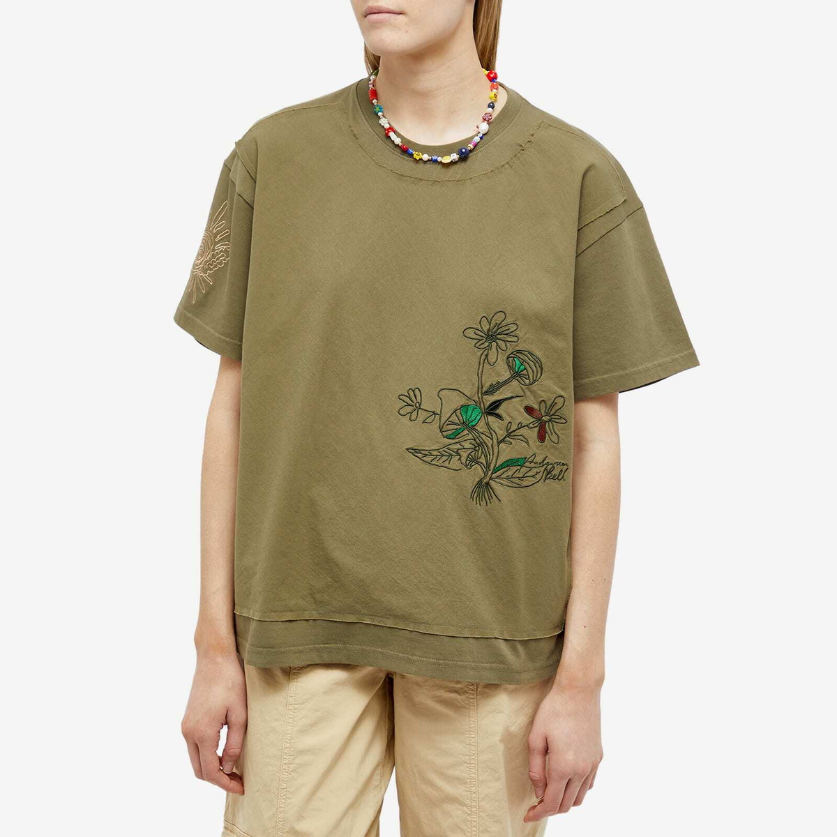 Andersson Bell Women's Mushroom Embroidery Panel T-Shirt in
