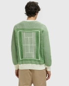 Tennis Court Graphic Jacquard Sweater