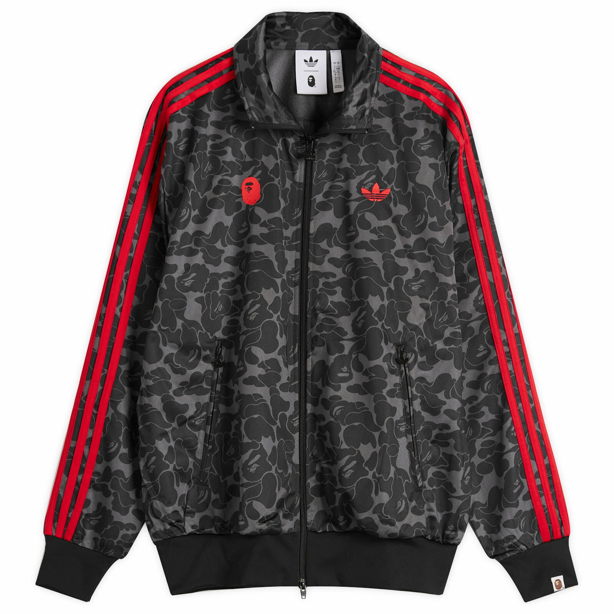 トップス adidas x A BATHING APE Firebird TruckTop Adidas X Bape Firebird Tracktop in Black adidas