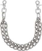 Apartment 1007 Silver #2/0 Machine Double Wallet Chain