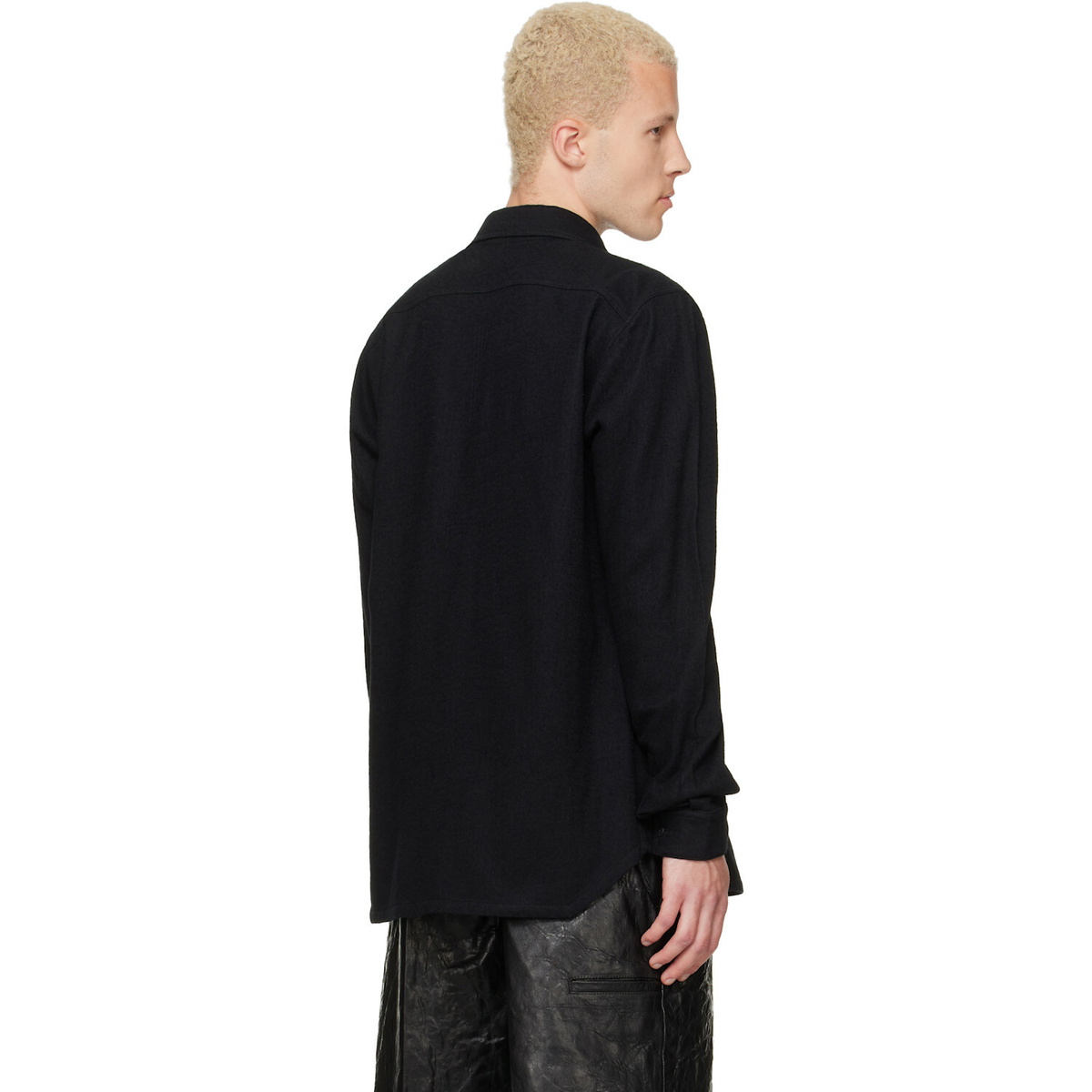 Rick Owens Black Tower Work Shirt