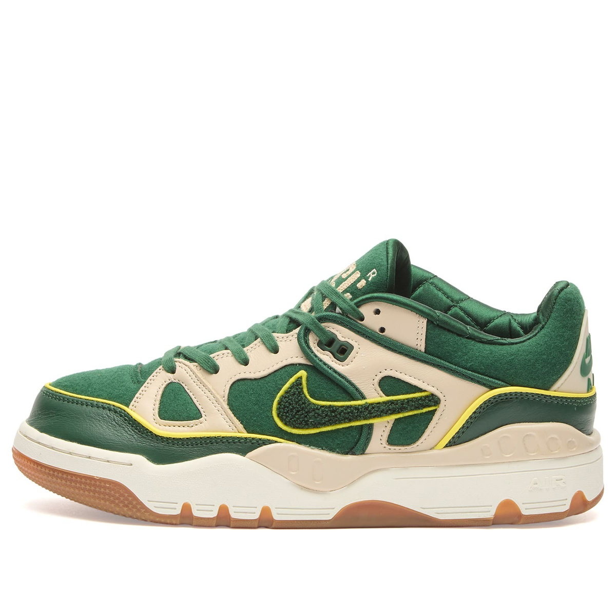 Nike x Nigo Air Force 3 Low SP Sneaker in Forest Green/Oatmeal/Yellow Strike