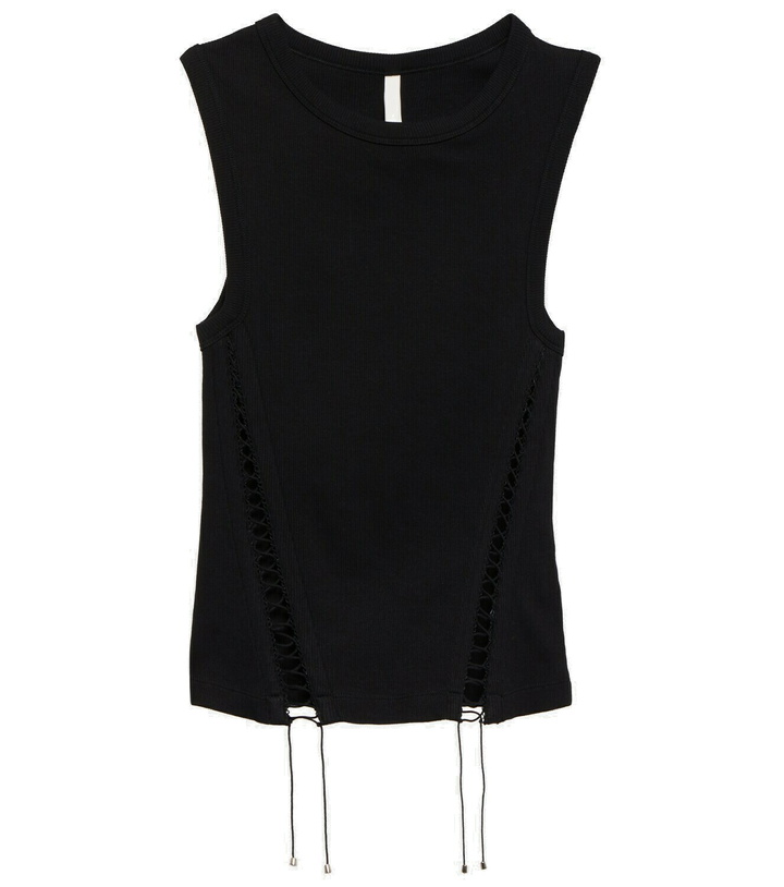 Photo: Dion Lee Cutout cotton-blend top