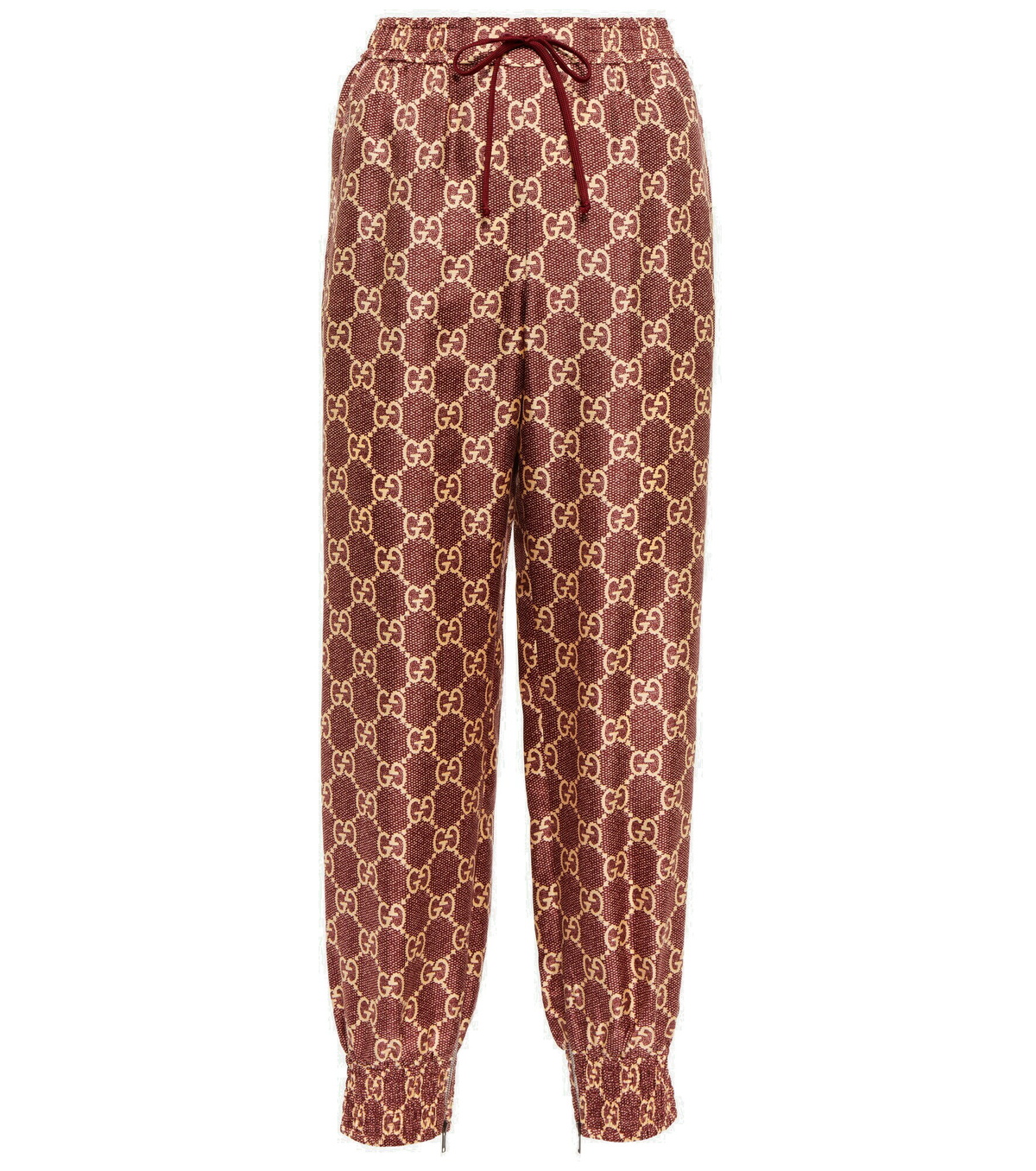 Gucci - GG Supreme printed silk sweatpants Gucci