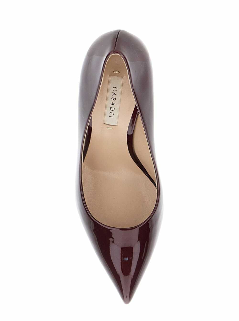 Casadei Bordeaux Pumps With High Stiletto Heel In Patent Leather Woman