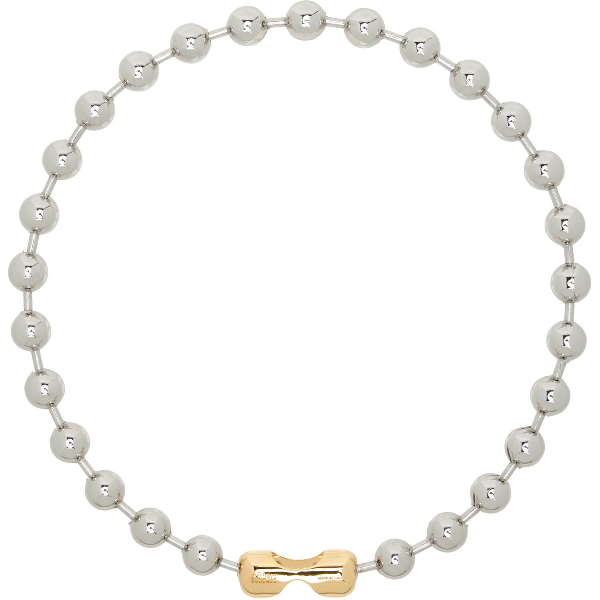 MM6 Maison Margiela Ball Chain Convertible Bracelet-Necklace