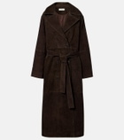 Róhe Belted suede wrap coat