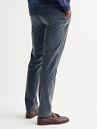 ETRO - Cotton-Corduroy Suit Trousers - Gray