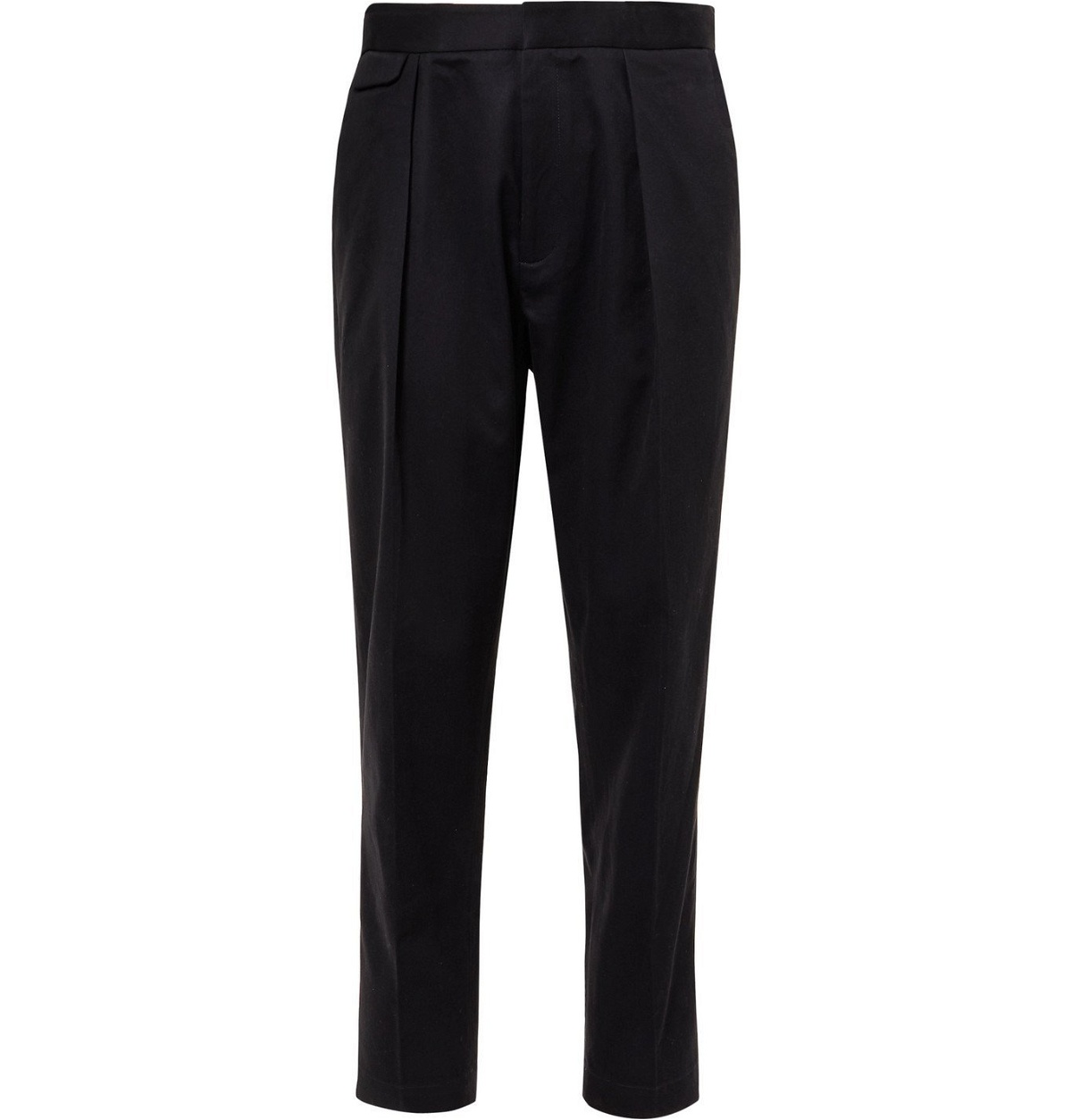 Photo: EQUIPMENT - The Original Tapered Pleated Lyocell and Cotton-Blend Twill Trousers - Blue
