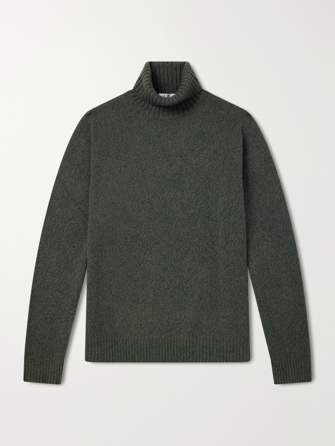 De Petrillo - Merino Wool and Cashmere-Blend Rollneck Sweater - Green