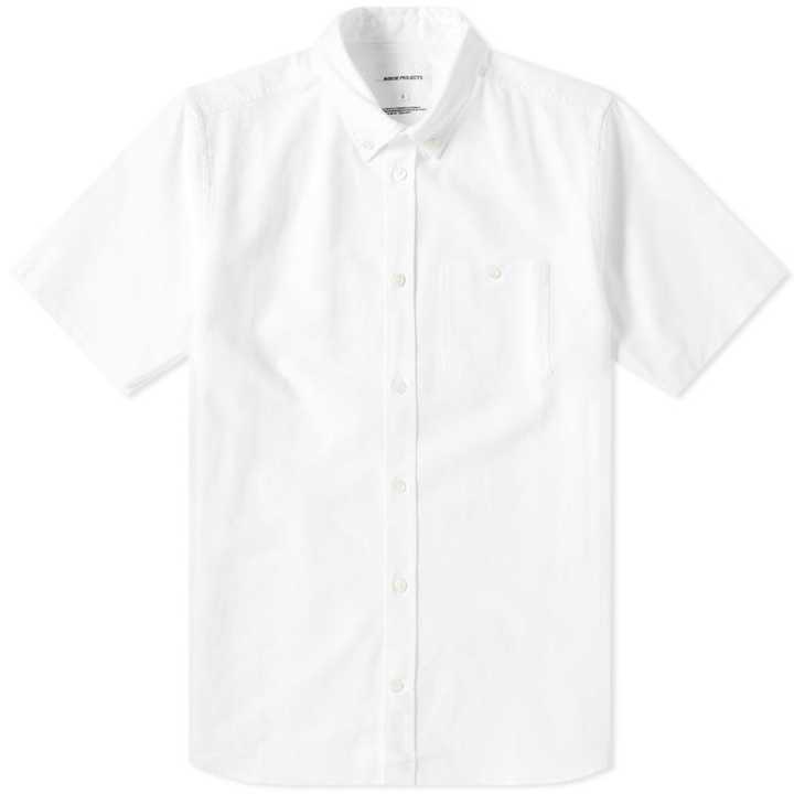 Photo: Norse Projects Short Sleeve Theo Oxford Shirt White