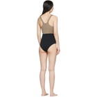Ernest Leoty Taupe and Black Victoire One-Piece Swimsuit