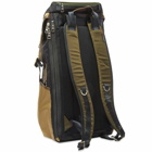 Master-Piece Men's Potential Leather Trim Backpack in Olive